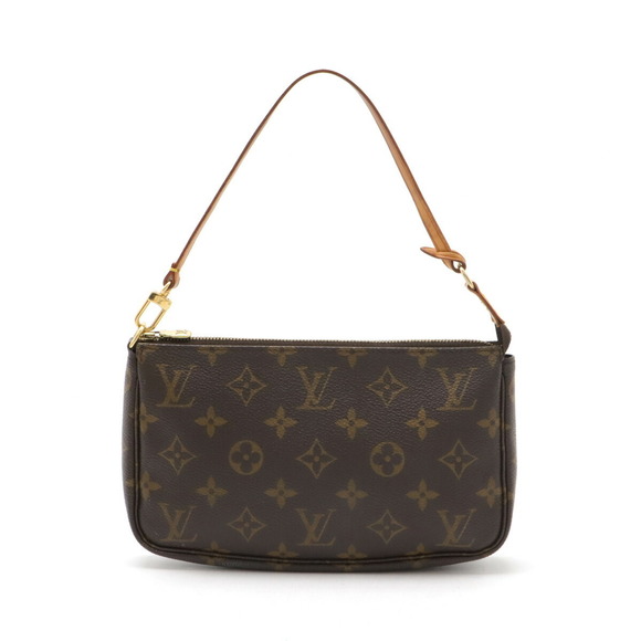 Louis Vuitton Pochette Accessoires Bag Brown Monogram Handbag - Picture 1 of 7